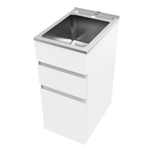 35l Slim Laundry Tub and Cabinet