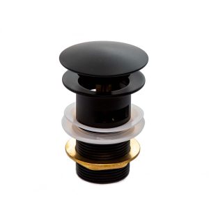 Pop up Waste Brushed Black
