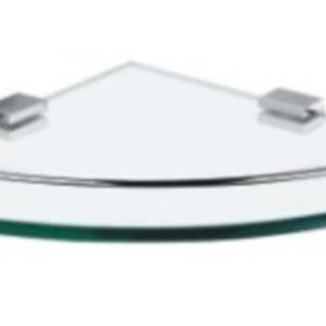 Messina Corner Glass Shelf (Brass)