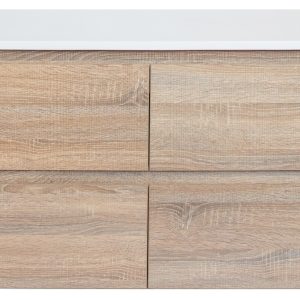 Prime Oak 1200 Wall Hung Vanity Cabinet Only