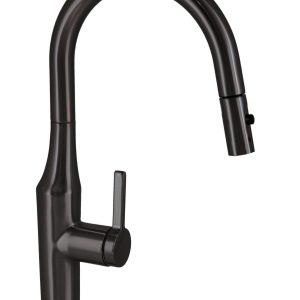 Toranto Pull - Out Kitchen Mixer Black