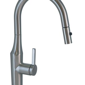 Toranto Pull - Out Kitchen Mixer Brushed Nickel